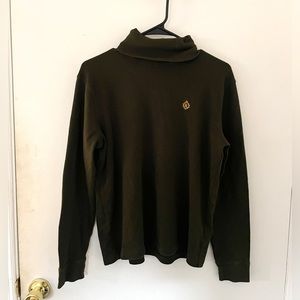 Olive green Ralph Lauren turtleneck sweater